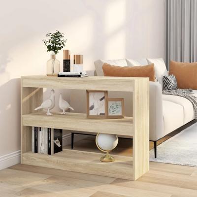 Boekenkast / kamerscherm 100x30x72 cm sonoma eikenkleurig