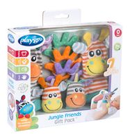 Playgro rammelaars cadeauset pols-voet jungle 7-delig - thumbnail