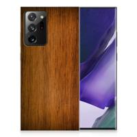 Samsung Galaxy Note20 Ultra | Bumper Hoesje | Donker Hout