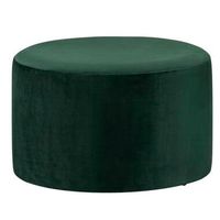 Hocker Wenen - velvet - groen - 35xØ56 cm