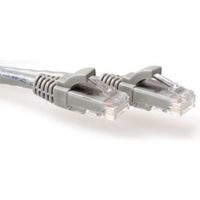 ACT Grijze 1,5 meter U/UTP CAT6 patchkabel snagless met RJ45 connectoren