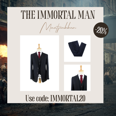 Maatpak Voor Heren | 3-delig Pak | Zwart | Kamgaren Wol | Lichtgewicht & Ademend | Peaky Blinders