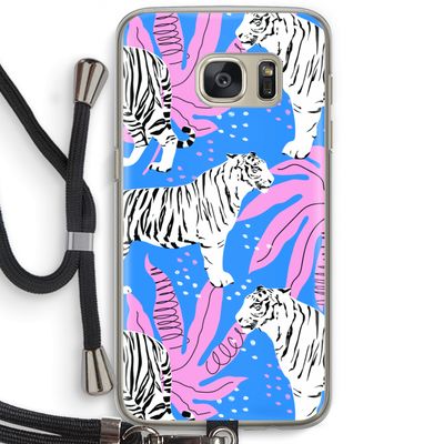Tijger: Samsung Galaxy S7 Transparant Hoesje met koord