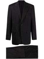 Brioni blazer en laine à simple boutonnage - Noir