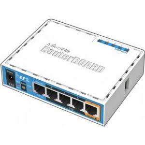 Mikrotik HAP ac lite 500Mbit/s Power over Ethernet (PoE) Wit WLAN toegangspunt