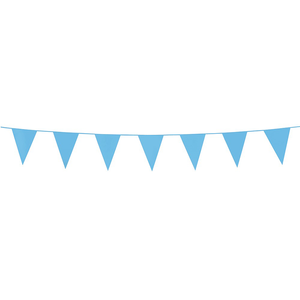 Kleine vlaggenlijn babyblauw 3m