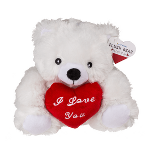 Knuffelbeer met Hartje 'I Love You' - Zachte Pluche Beer - Romantisch Cadeau - Valentijnsgeschenk