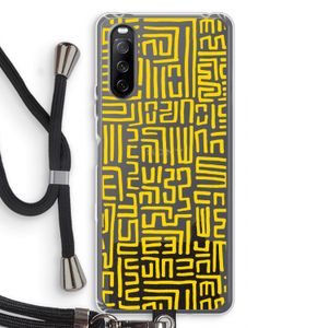 Majorelle Blue Print: Sony Sony Xperia 10 III Transparant Hoesje met koord