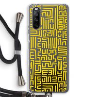Majorelle Blue Print: Sony Sony Xperia 10 III Transparant Hoesje met koord