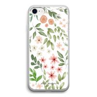 Botanical sweet flower heaven: iPhone SE 2020 Transparant Hoesje