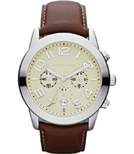 Horlogeband Michael Kors MK8292 Leder Bruin 24mm