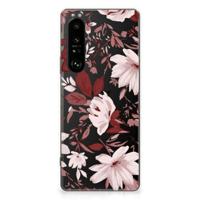 Smartphone hoesje Sony Xperia 1 III Watercolor Flowers Smartphone hoesje Sony Xperia 1 III Watercolor Flowers