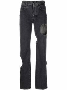 Off-White jean Meteor à coupe droite - Gris