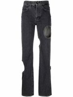 Off-White jean Meteor à coupe droite - Gris