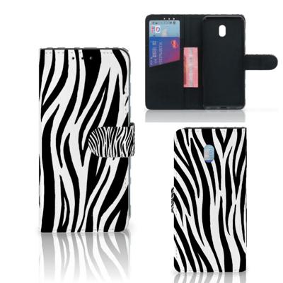 Xiaomi Redmi 8A | Telefoonhoesje | Met pasjeshouder | Zebra