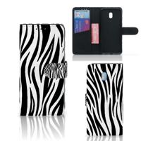 Xiaomi Redmi 8A | Telefoonhoesje | Met pasjeshouder | Zebra