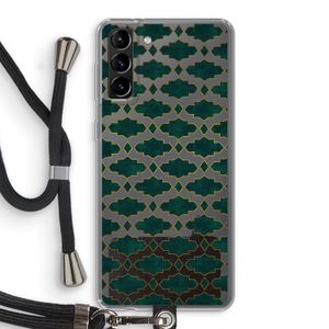 Moroccan tiles: Samsung Galaxy S21 Plus Transparant Hoesje met koord