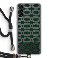 Moroccan tiles: Samsung Galaxy S21 Plus Transparant Hoesje met koord