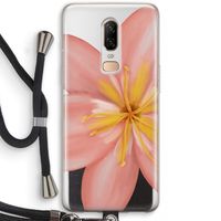 Pink Ellila Flower: OnePlus 6 Transparant Hoesje met koord