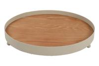 Countryfield dienblad crème metaal ø35cm