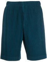 Homme Plissé Issey Miyake bermuda à design plissé - Bleu