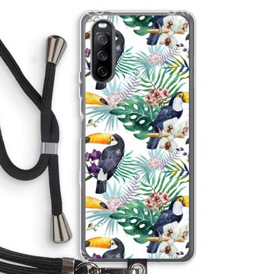 Tukans: Sony Sony Xperia 10 III Transparant Hoesje met koord