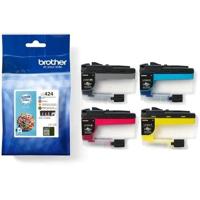 Set van 4 cartridges LC424VAL - BROTHER - Zwart, cyaan, magenta en geel 750 pagina's met hoog rendement - voor DCP-J1200W