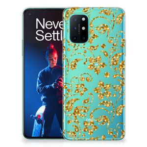 OnePlus 8T TPU Case Gouden Bloemen