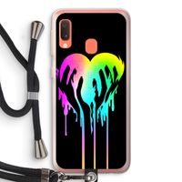 Hold My Heart: Samsung Galaxy A20e Transparant Hoesje met koord