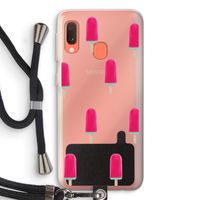Waterijsje: Samsung Galaxy A20e Transparant Hoesje met koord