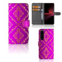 Wallet Case Sony Xperia 1 III Barok Roze