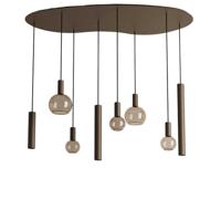 Hanglamp Riva organisch groot platinum