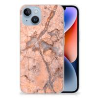 Apple iPhone 14 | TPU | Siliconen hoesje | Marmer Oranje