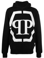 Philipp Plein hoodie à logo imprimé - Noir