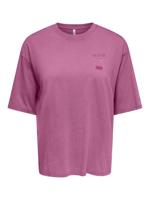 Only Onlshania S/s Print Top Box Jrs 15372195 T-shirt Korte Mouw 5044939 Wild Orchid Sangria Tennis