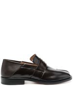 Maison Margiela mocassins Tabi en cuir - Marron - thumbnail