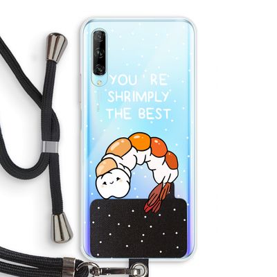 You're Shrimply The Best: Huawei P Smart Pro Transparant Hoesje met koord