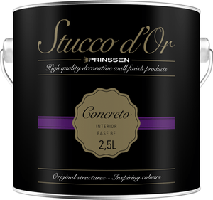 stucco dor concreto kleur 2.5 ltr