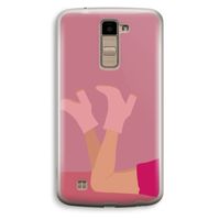 Pink boots: LG K10 (2016) Transparant Hoesje