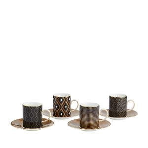 WEDGWOOD - Gio Gold - Espressokop&schotel s/4 Accent