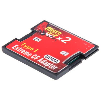 2-socket Micro SD naar CF Compact Flash Memory Card-Adapter