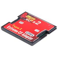 2-socket Micro SD naar CF Compact Flash Memory Card-Adapter