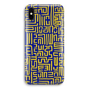 Majorelle Blue Print: iPhone X Volledig Geprint Hoesje