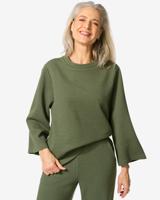 HEMA Dames T-shirt Kacey Structuur Donkergroen (donkergroen) HEMA Dames T-shirt Kacey Structuur Donkergroen (donkergroen)