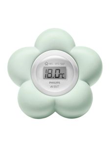 Digitale 2-in-1-thermometer Philips AVENT in de vorm van een bloem groen