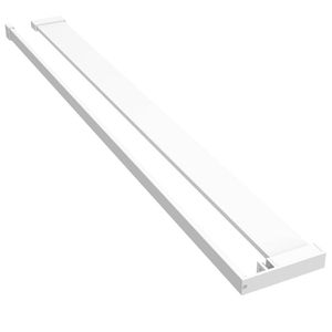 vidaXL Wandschap voor inloopdouchewand 80 cm aluminium wit