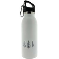 Drinkfles - Thermosfles - Geïsoleerd - Dubbelwandig - RVS - Wit - 0.5 liter