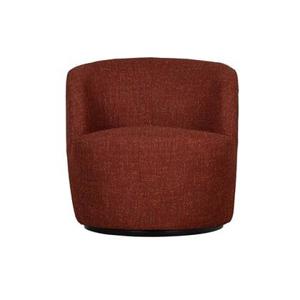 WOOOD Serra Draaifauteuil - Melange Stof - Chili - 68x70x77