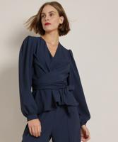 overslag top peplum overslag top peplum