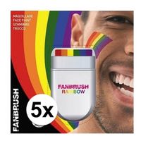 5x Regenboog schmink stift